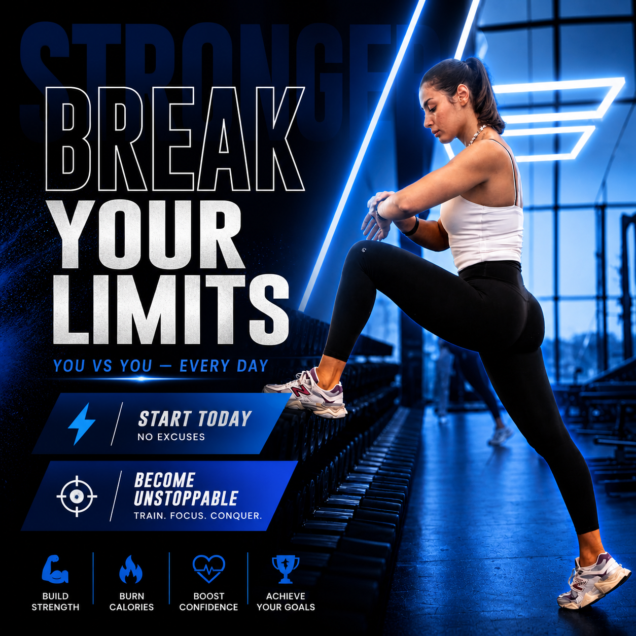 Fitness social media post